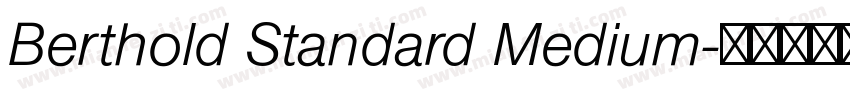 Berthold Standard Medium字体转换